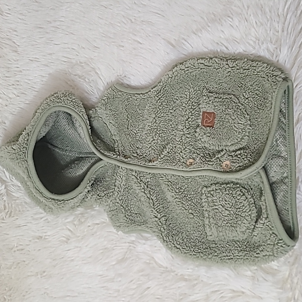 Rachel Zoe Infant's Sage Fleece Button Up Vest with Hood -& Pockets Size 6/9M